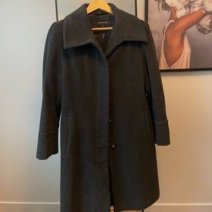 Charcoal Grey Jones New York Wool Winter Coat
